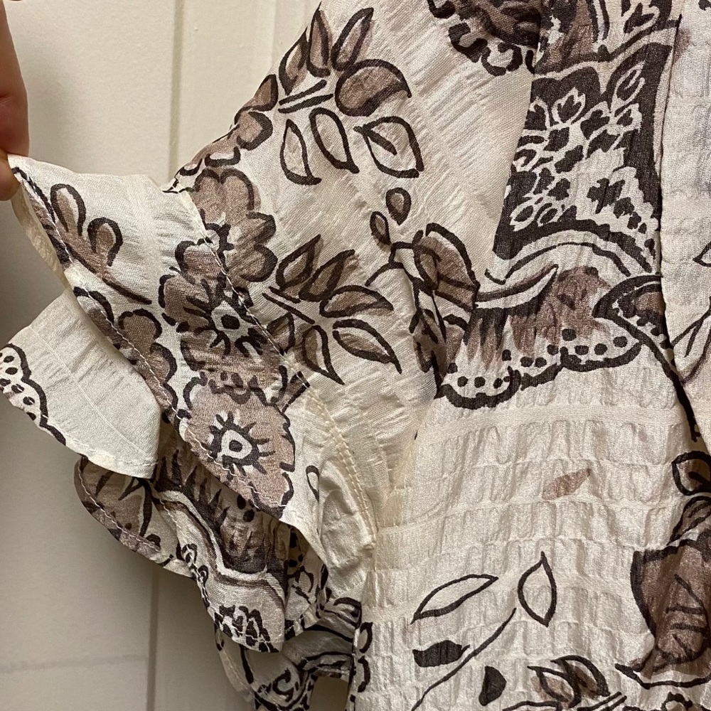 Stunning All Silk Brora Paisley Ruffled Dress 6 - Picture 6 of 11